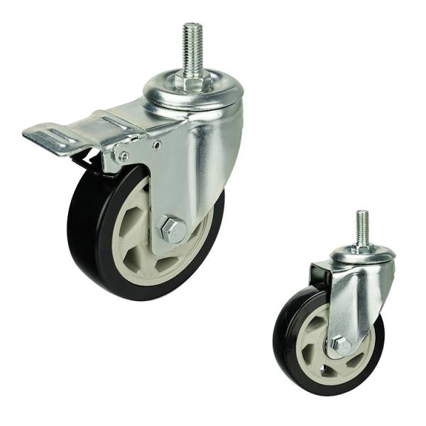 Medium duty m12 Threaded stem swivel casters trolley-YLcaster