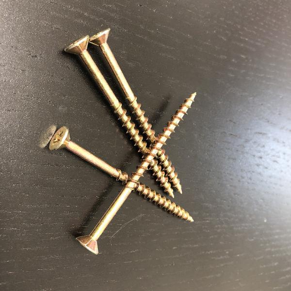 M4.0x75MM Chipboard Screw Partially Threaded Countersunk Flat Head Screws For Wood