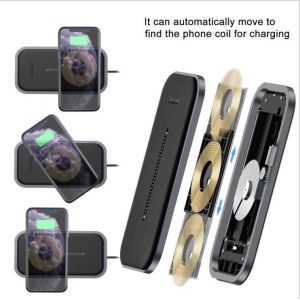 Adjustable 110-205KHz 8mm Qi 15W Mobile Phone Charger Pad