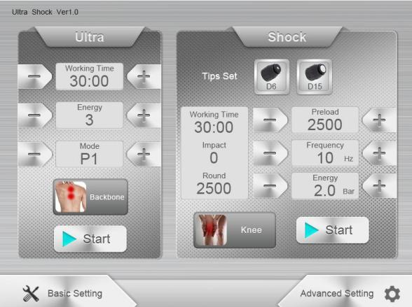 3D Acoustic Shockwave Therapy Equipment Ultrasonic Fat Loss Equipment