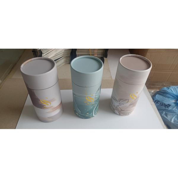Cosmetic Paper Tube Packaging Cylindrical Shape with Customized Surface