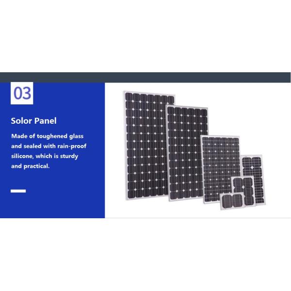 20w 25W Outdoor LED Solar Street Lights 40AH - 100AH Automatic On