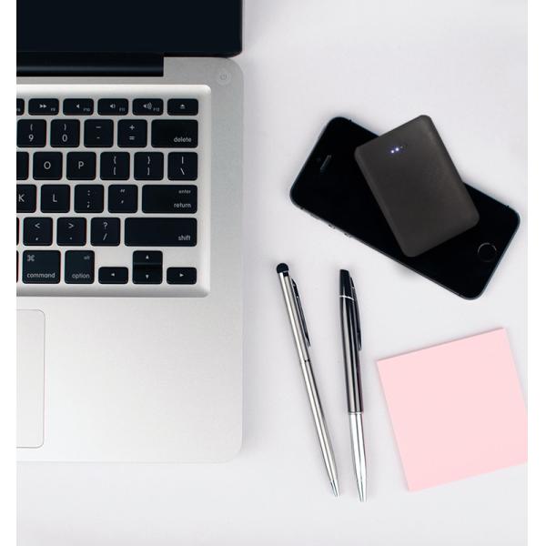 5000mAH Mini Portable Power Bank with Dual USB Port and Woven Parttern