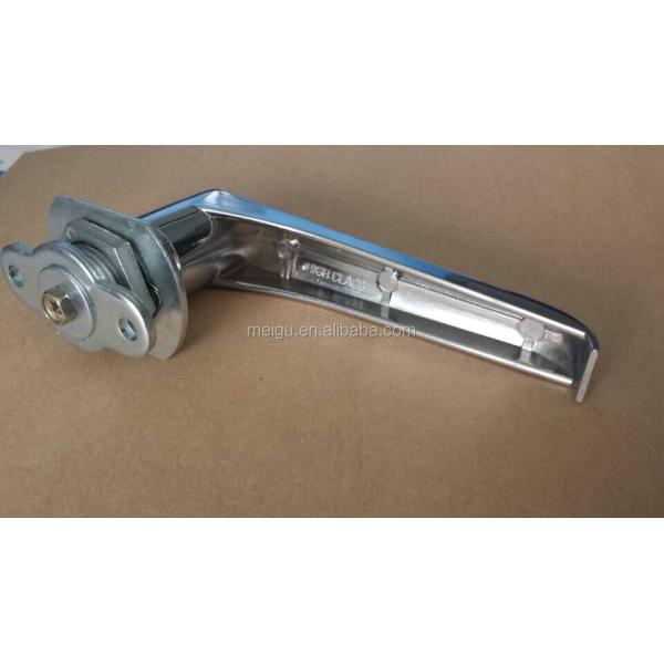 Silver Garage Door Handle Lock Chrome Plated Keyless Cabinet Lock