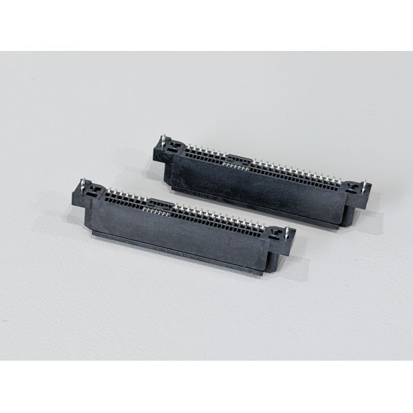 SAS 29P Female Connector, SMT, Gold-Plated 30U", PCB Mount, High-Speed Signal and Power Transmission, RoHS &HF Compliant