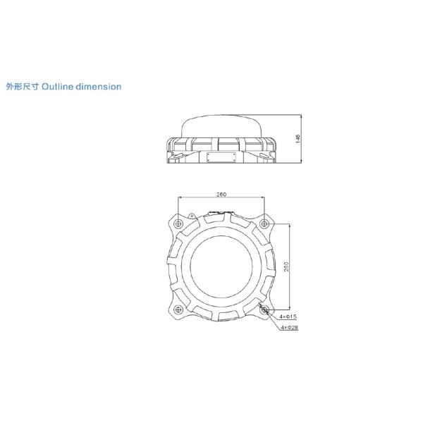 HDL-S Explosion Proof Helicopter Lighting Status Light WF2 Corrosion Proof