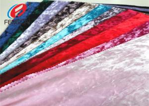 China KS VELVET 95% Polyester 5% Spandex Velvet Garment Fabric Tear Resistant on sale