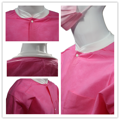 S&J High quality lab coats disposable Medical laboratory coat , doctors uniform coats for hospital