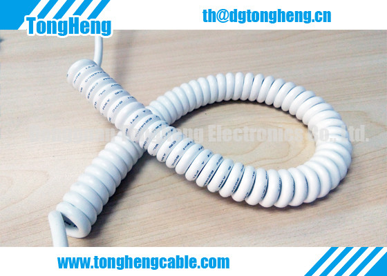 UV and Weather Resistant Basf Made TPU Coated Customized Spiral Cable