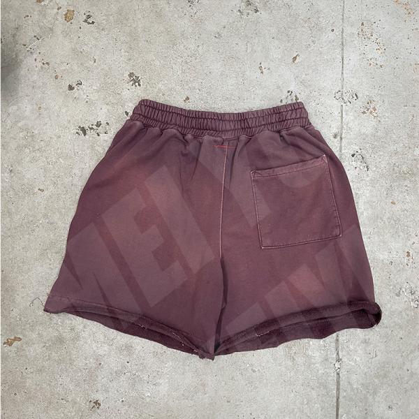 Solid Color Mens French Terry Shorts Acid Washed Streetwear Outfits Shorts