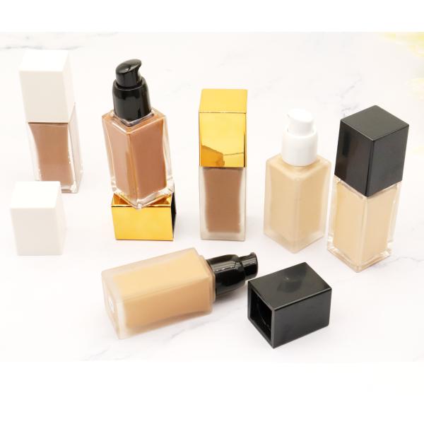 OEM / ODM Wholesale Vegan Full Coverage Private Label Liquid Foundation Makeup Waterproof and Matte for All Skin