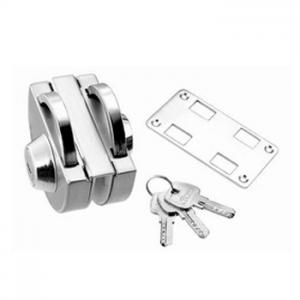 China Stainless Steel Glass Door Lock / Key Lock  ( BA-GL002B-S ) wholesale
