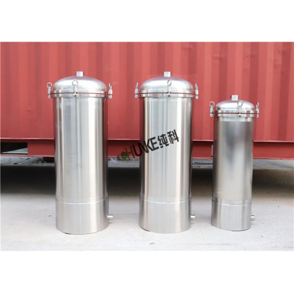 Precision 10" 30 inch PP PTFE Multi Cartridge Water Filter Housing SS304 316L For Liquid Beer Wine Milk
