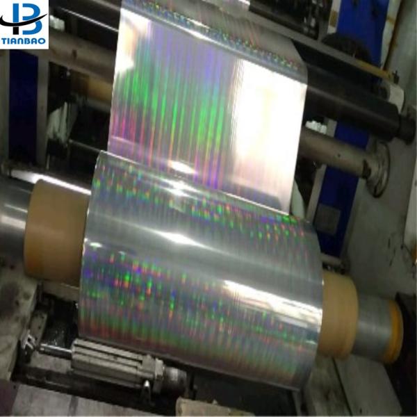 PET Cold Foil Film Aluminum Metalized PET Holographic Film for Exhibition Glitter Film