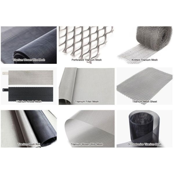Mesh Counts From 2 To 200 Titanium Wire Mesh