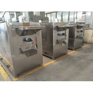 China Automatic Batch Drum Peanut Roasting Machine With 304 Stainless Steel Material wholesale