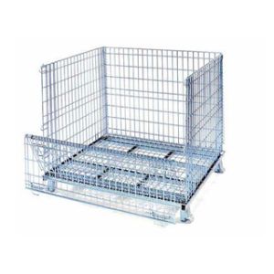 China Collapsible metal storage wire mesh container wholesale