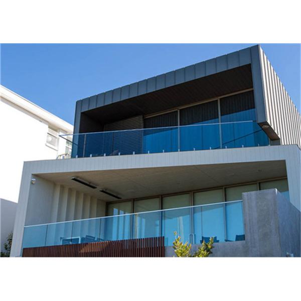 Decorative Frameless Glass Balcony Systems For Large Modern Hotels / Restaurants