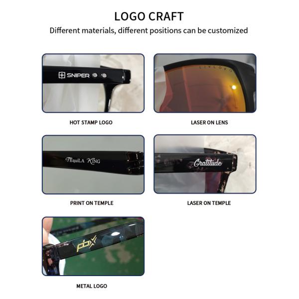 TR90 Custom Made Sunglasses Frame Fashion UV 400 Protection 300 Pcs