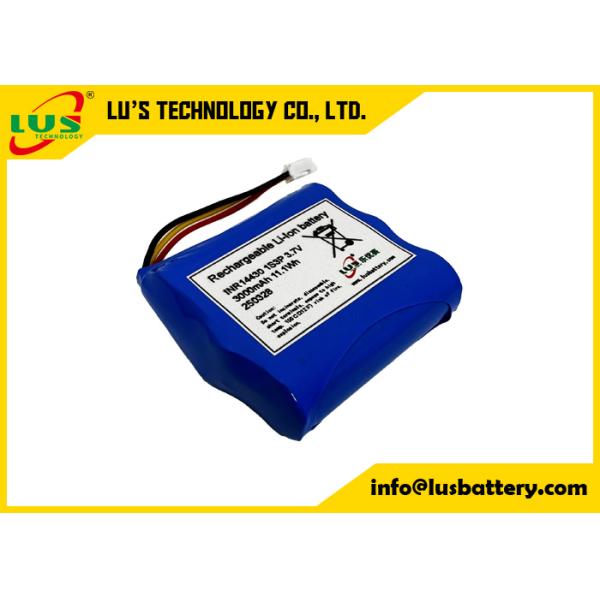 INR14430 3.7V 3000mah Lithium Ion Battery 1S3P rechargeable li-ion battery pack custom