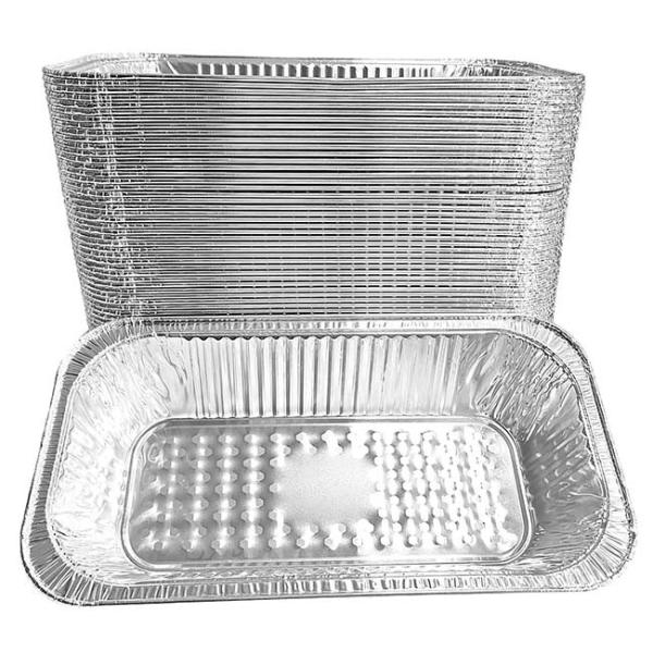 Disposable BBQ Takeaway Foil Pans Tin Box Barbecue Aluminum Foil Lunch Box