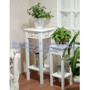 China Wooden table, wooden flower pot holder, wooden living room furniture wholesale