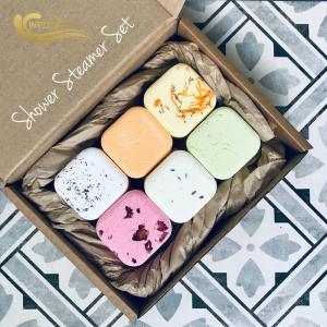 China Colorful Aromatherapy Shower Steamers Set With Dired Flower on sale