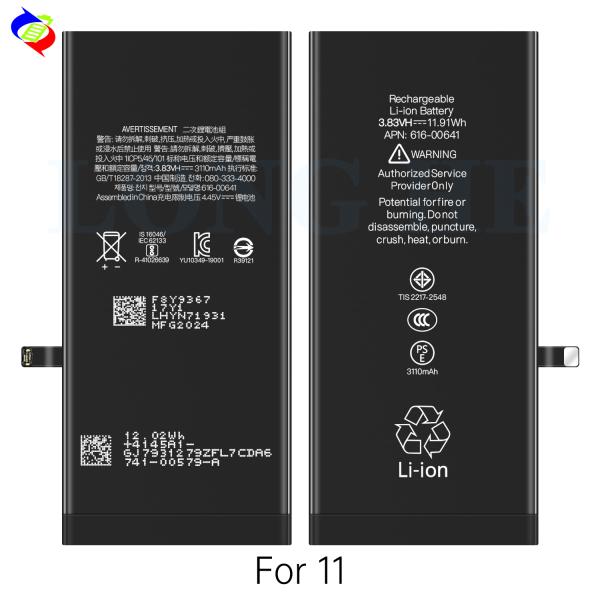 3110mAh Rechargeable Lithium Polymer Battery for Arrived iPhone 11 Smartphone