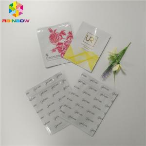 China Biodegradable Plastic Foil Bags Three Side Sealed Facial Mask Packaging For Cosmetic on sale