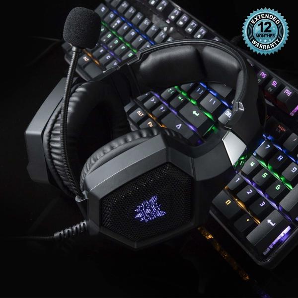 117dB PS4 Noise Cancelling Gaming Headset with Mic