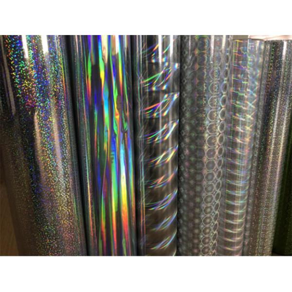 Transparent Self Adhesive BOPP Holographic Transfer Film Moisture Proof For Packaging