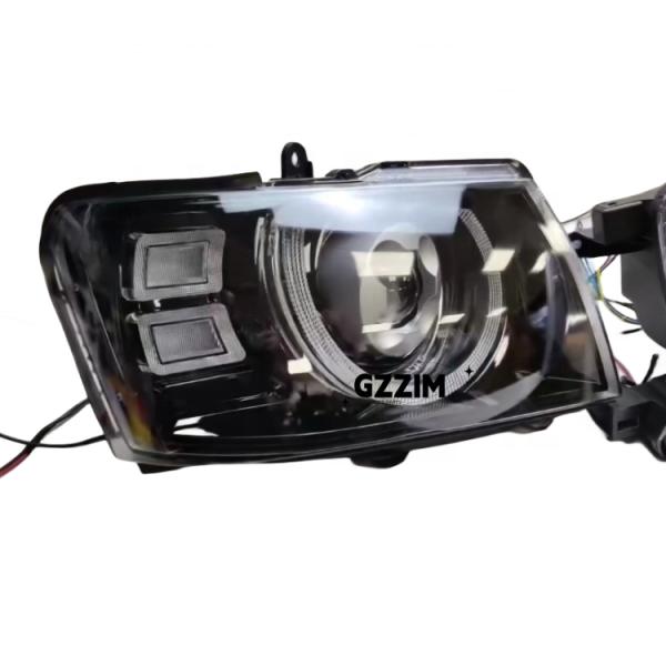 Plastic Nissan Headlights Modified LED Head Lamp For Patrol Y61 2005-2007