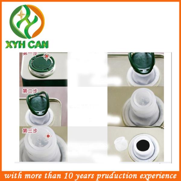 Olive Oil Tin Can Black Sesame Empty Oil Tin Box With Large Bottle Customized Printing