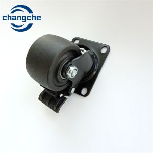 China Polyurethane Industrial Rubber Heavy Duty Caster Wheels 4 Inch wholesale