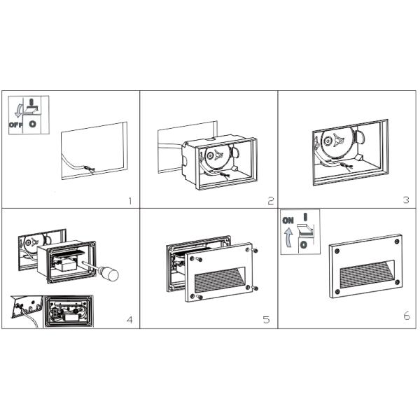 hot sale 3W Underground Waterproof Mini Recessed LED Lighting Outdoor LED Step LightS Warm White