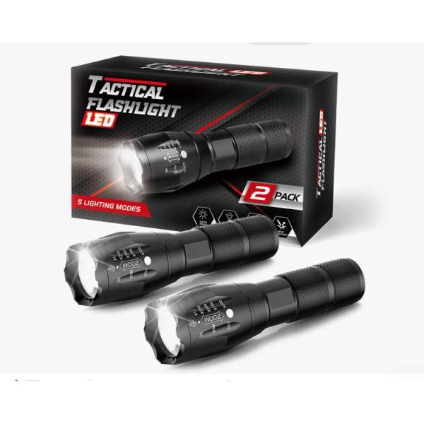 Camping Tactical Torch Outdoor Working Light IP65 Multifunction Emergency Flashlight