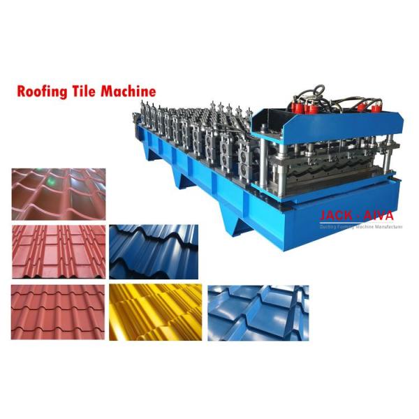 Roof Tile Machine , Roll Forming Machine For Metal Roofing Step Tile