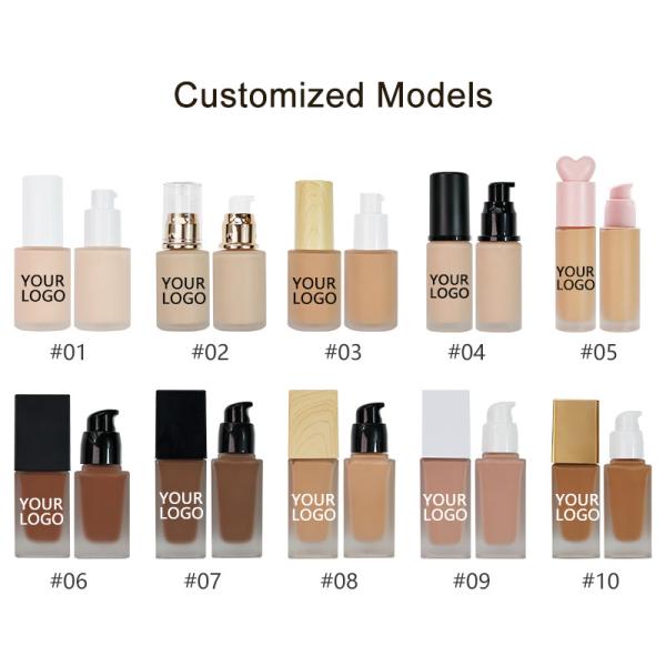 OEM/ODM Wholesale Matte Liquid Foundation Long Lasting Gentle Formula Waterproof Concealer Full Coverage Liquid Foundation
