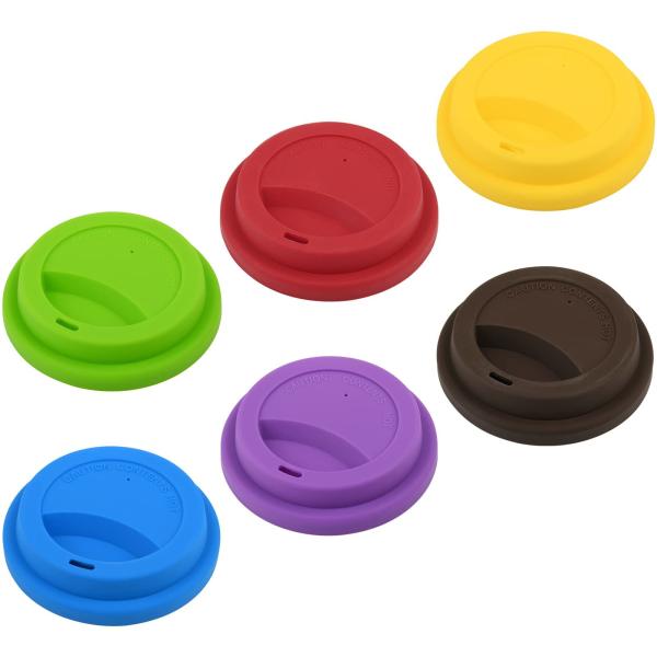 Silicone Drinking Lid Spill-Proof Cup Lids Reusable Coffee Mug Lids Coffee Cup Cover Silicone Hot Cup Lids Travel Lids