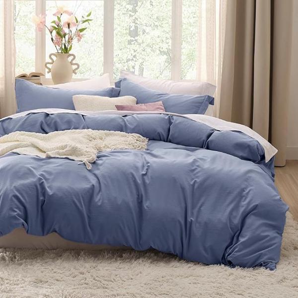 3 Pieces Extra Soft Bedding Set, Includes 1 Duvet Cover with Zipper Closure & 2 Pillow Shams