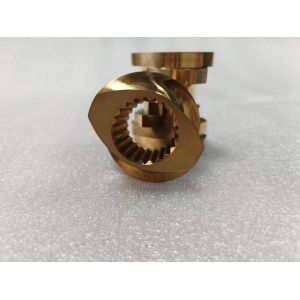Twin Screw Extruder Brass Kneading Blocks For Special Using