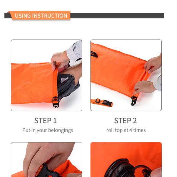 0.55mm PVC Tarpaulin Waterproof Bag Floating Swim Safety Equipment