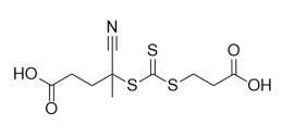 China 4-((((2-Carboxyethyl)thio)carbonothioyl)thio)-4-cyanopentanoic acid CAS No. 2055041-03-5 C10H13NO4S3 Yellow powder wholesale