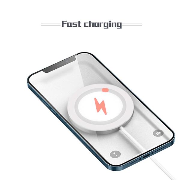 Type C 15W Magnetic Wireless Charger Stand For Iphone 12 Pro Mini