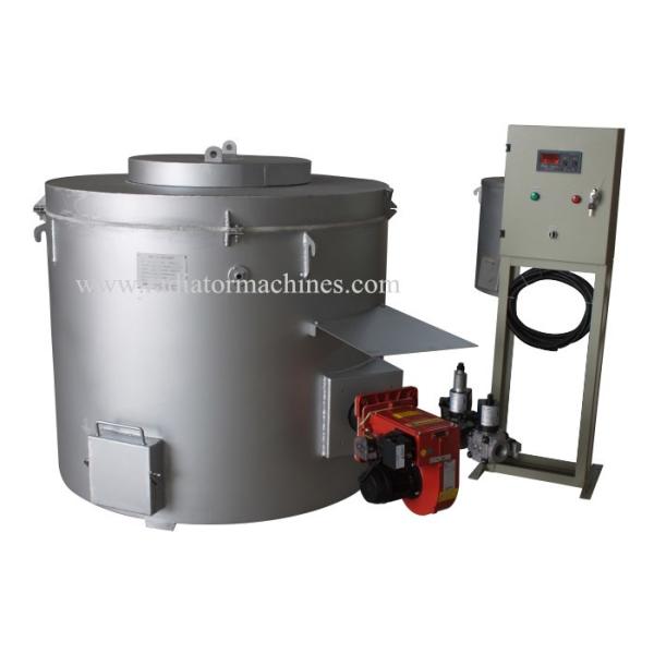 1000kg Aluminum Titling Electric Crucible Melting Furnace 1.7*1.6*1.4m Dimension