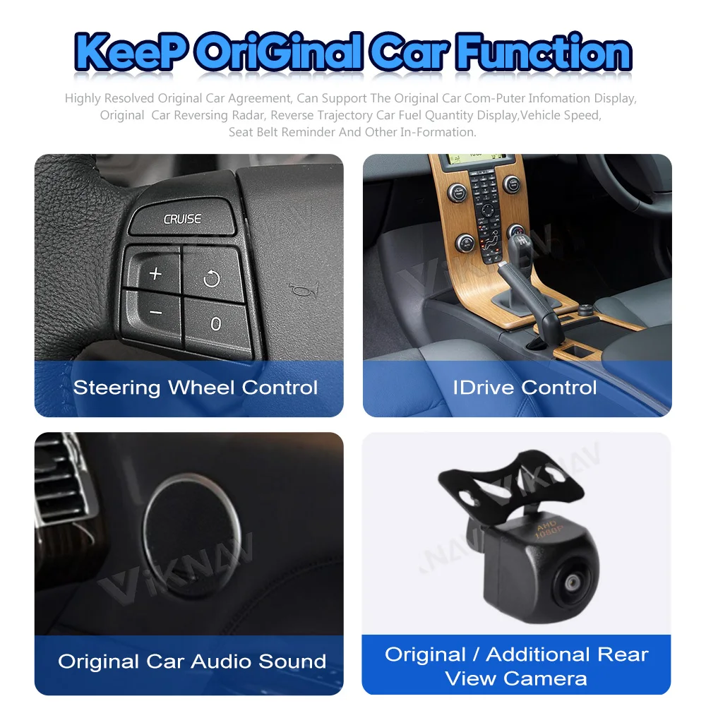 Viknav Car Radio For Volvo S40 C30 (2004-2013) 8.8 Inch With Screen GPS Navigation Auto Audio Video Multimedia DVD