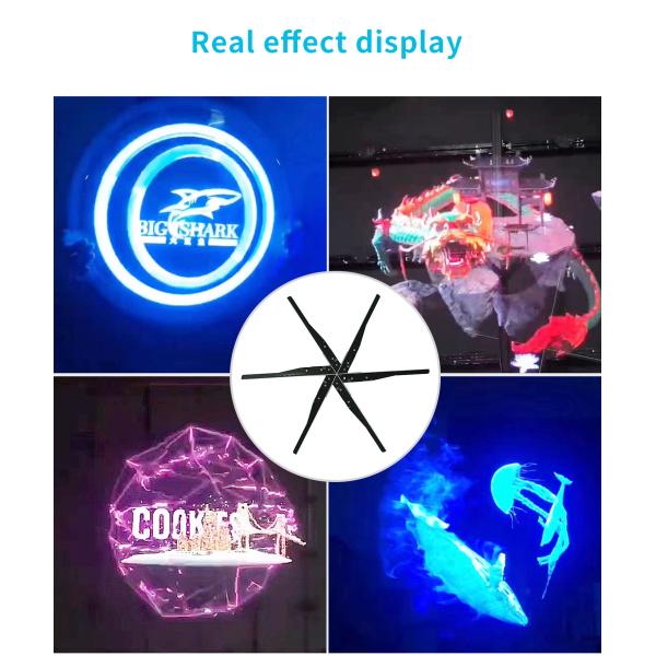 3D Hologram Display with Outdoor Advertising and 10ms Response Time Holographic Fans