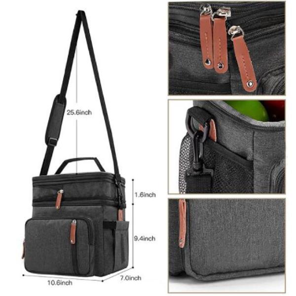 Multifunctional Picnic Insulated Tote Outdoor Portable Cooler Lunch Bag