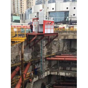 Buy cheap Q345B Steel 1000kg Material Rack And Pinion Hoist Lift For Tunnel from wholesalers