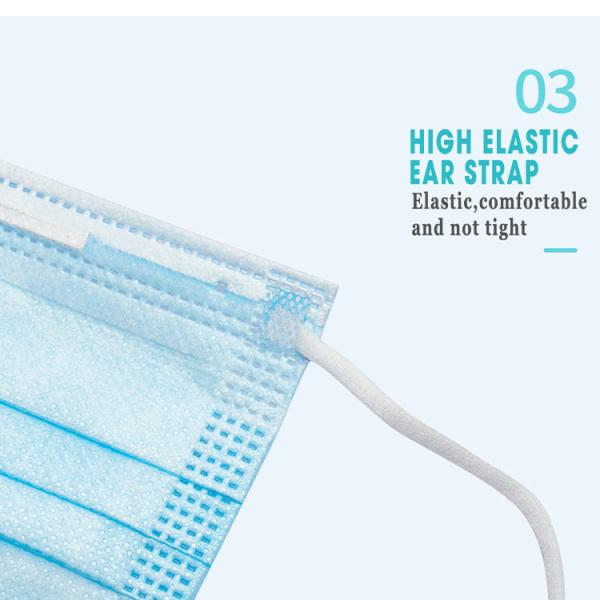 Three Layers Medical 99% Disposable Face Mask